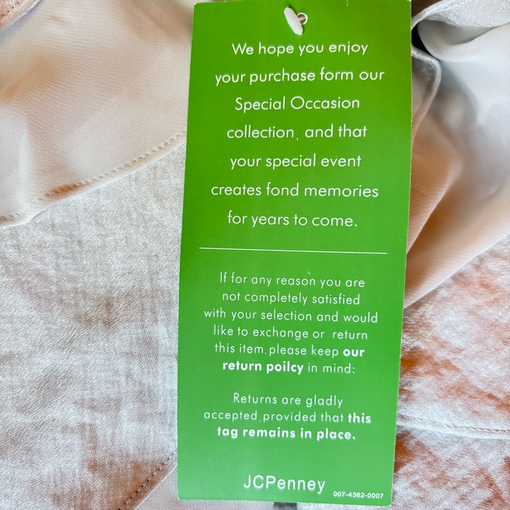 SL Fashions Champagne Tiered Mini Dress - Picture 4 of 6